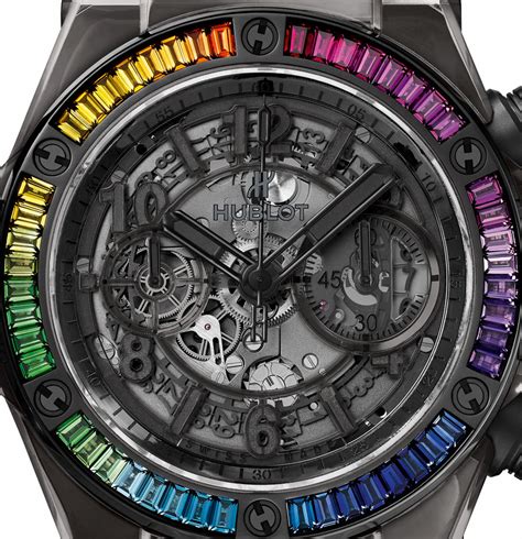 hublot unico all black sapphire rainbow price|hublot unico sapphire.